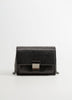 Doorgestikte crossbody tas